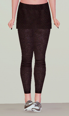 julies7821:  [julies]Leggings with skirt-cotton hi~guys~  I made a new texture for this pant,an
