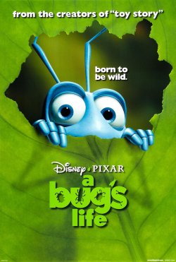 wannabeanimator:  Pixar’s A Bug’s Life was first released on November 25th, 1998.  The two mosquitoes trapped in the light of the bugzapper (“Frank, don’t go towards the light!” “I can’t help it - it’s so beautiful!”) are the voices