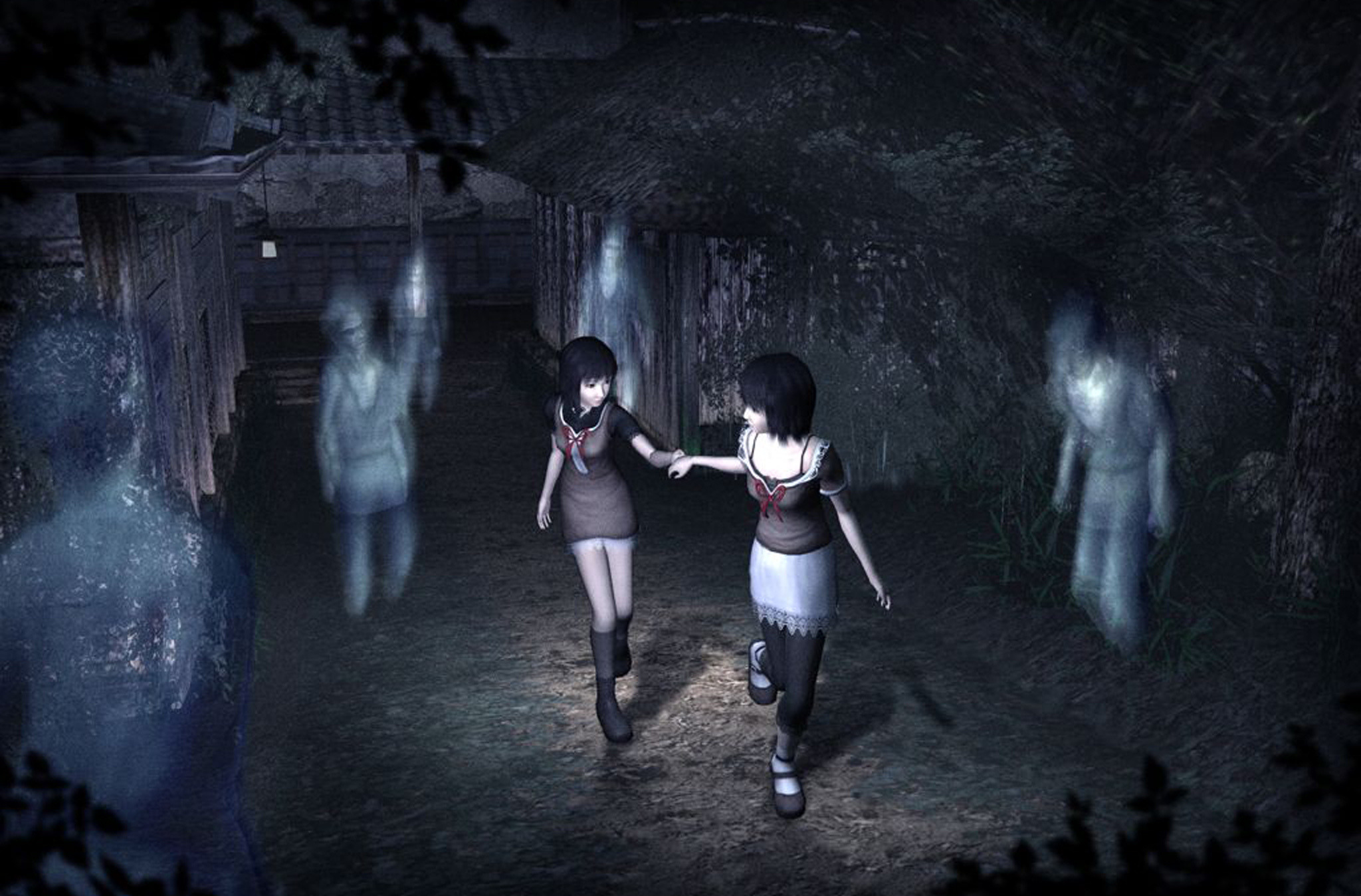 Горничная в хоррор игре 45. Fatal frame II: Crimson Butterfly. Fatal frame 3. Project Zero II: Crimson Butterfly.