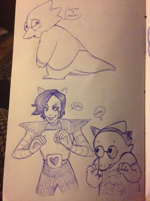 amoeba-butter:Some Undertale doodles, cuz this shit is just too cute