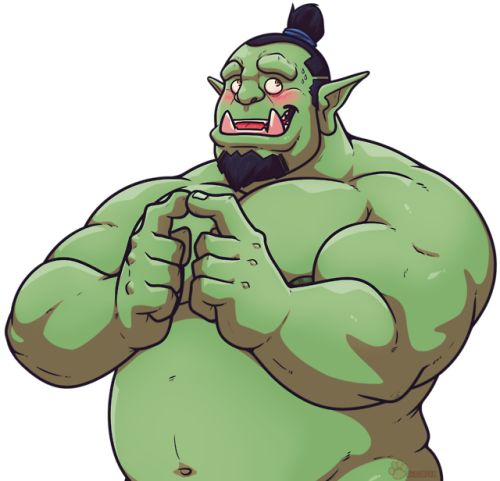 Orctober Sticker BriarsThorne.Orctober commission for :Dynewulf  a pic for his friendBriarsThorne he