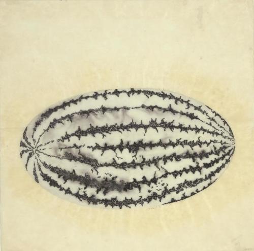 thunderstruck9:Ruth Asawa (American, 1926-2013), Watermelon, 1968. Watercolor and Conté crayon on pa