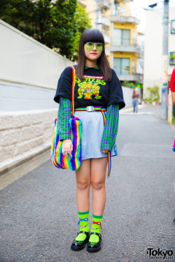 Tokyo-Fashion:  15-Year-Old Odeochan On The Street In Harajuku Wearing A Teenage