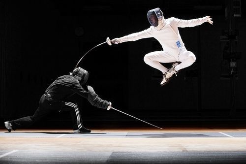 feminerds:
“ theresmagicoutthere:
“ Scored
”
Just signed up for a fencing course, keen as beans.
”