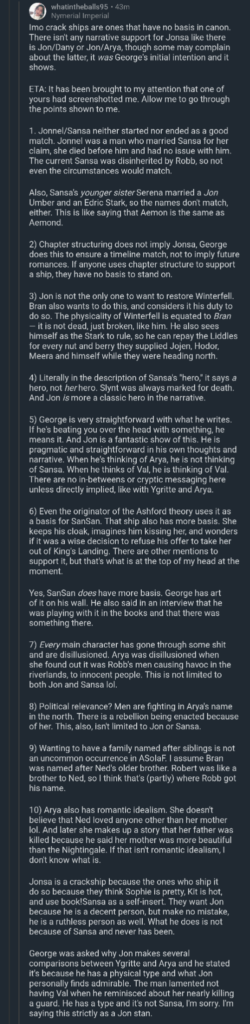 For Your Viewing Pleasure Since Someone Screenshotted My Initial Reply And Complained About It Instead