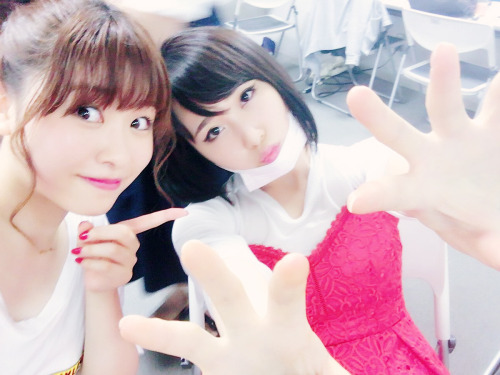 namiyorirobinha: 中西智代梨 ‏@chiyori_n512 20160730　23：27Nakanishi Chiyori高橋朱里　Takahashi Juri