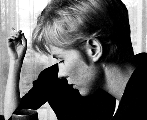 normasshearer:He’s calling again. I’ll find out what he wants from us. Out here, far away in our loneliness.LIV ULLMANN and BIBI ANDERSSON as Alma and Elizabet inPERSONA (1966) dir. Ingmar Bergman