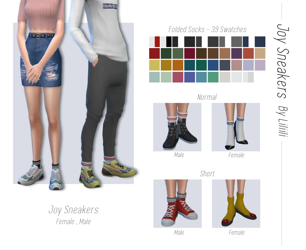 liliili-sims: Joy Sneakers ️Joy Sneakers ・26... : MMFINDS