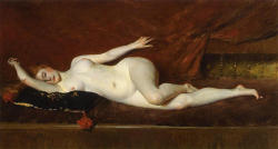wonderingaesthetic:  &ldquo;A study in Curves&rdquo; by William Merritt Chase [American Impressionist Painter, 1849-1916] 