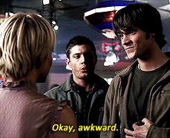 jaredandjensen:                  Dean + “Awkward”                         ↳ Requested by Anonymous