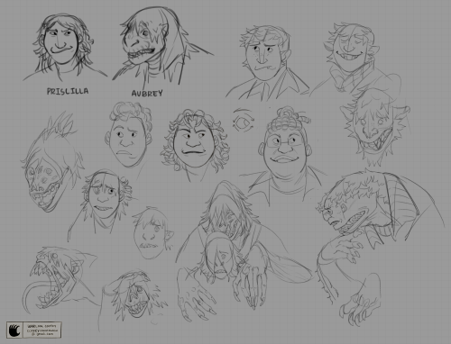 Misc OCs Sketchdump!! 