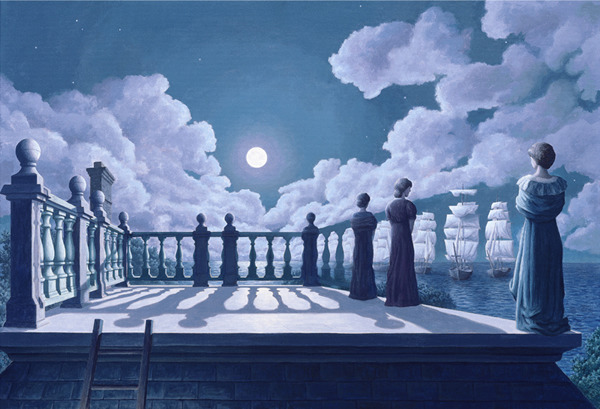 reclucy:   Artist Rob Gonsalves was born in Toronto, Canada in 1959. During his childhood,