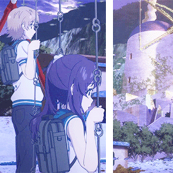 :  - I want to stay in the sea forever. With Manaka, you… and Hikari. - You want