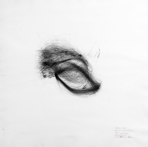 lafilleblanc:  CAMERON ROBBINSWind drawings & Field linesink op paper“…Cameron’s work is based on interaction with natural forces and the elements. He has devised many ways of producing a kind of collaboration between artist and nature using