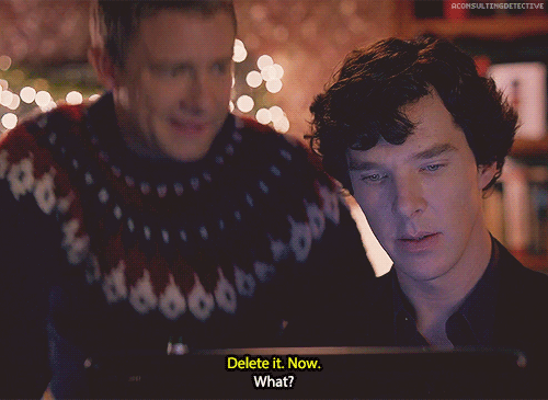 Legit Johnlock ScenesDelete it now or Christmas in OUR bedroom is cancelled.