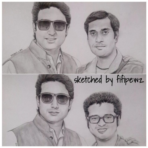 My SketchesSketches of my dear friends with our favourite, JrBachchan