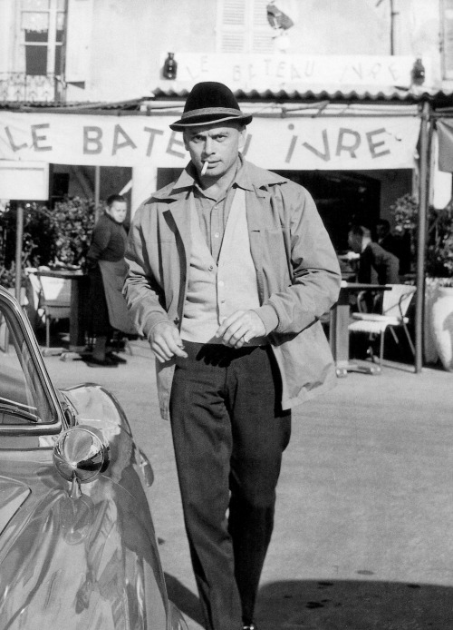 aladyloves:Yul Brynner in Saint-Tropez, 1960