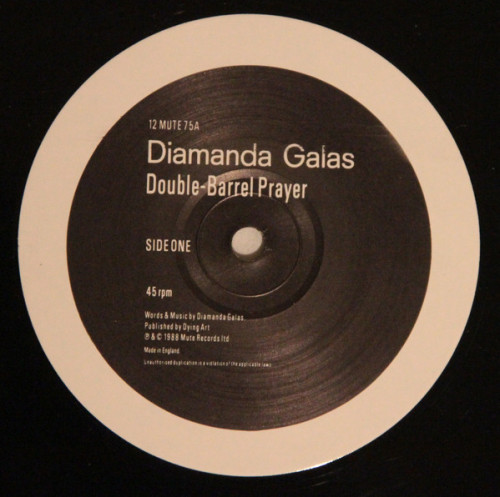 postpunkindustrial:Diamanda Galas ‎– Double-Barrel Prayer 12″