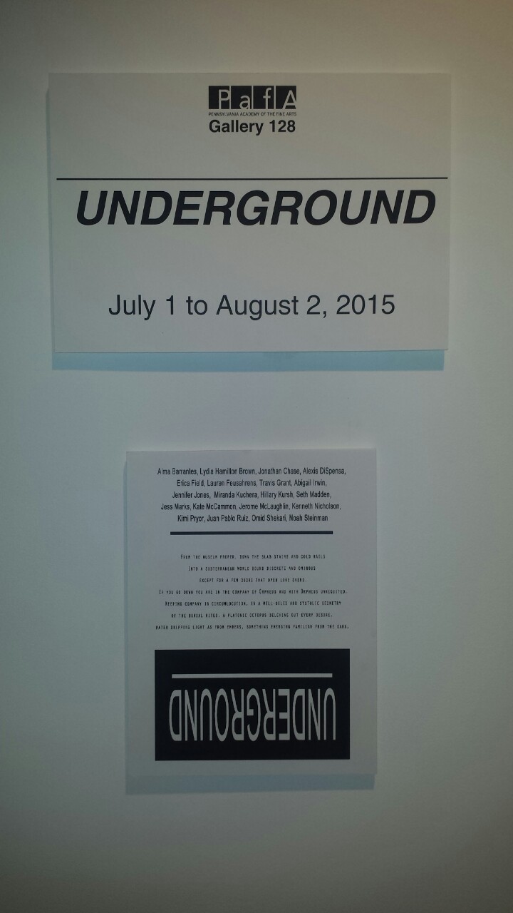 blkautumn:  Underground  mfa student show 