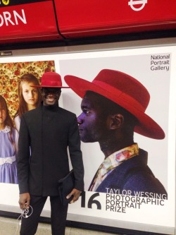 blackfashionstars:  I’m so proud! My pic in everywhere in London.