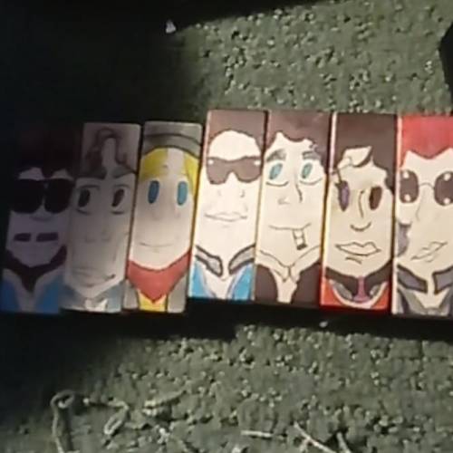 ( Sorry The Picture Is Blurry ) Here's Some Block People I Made Of My Friend And #thetravelingwilburys