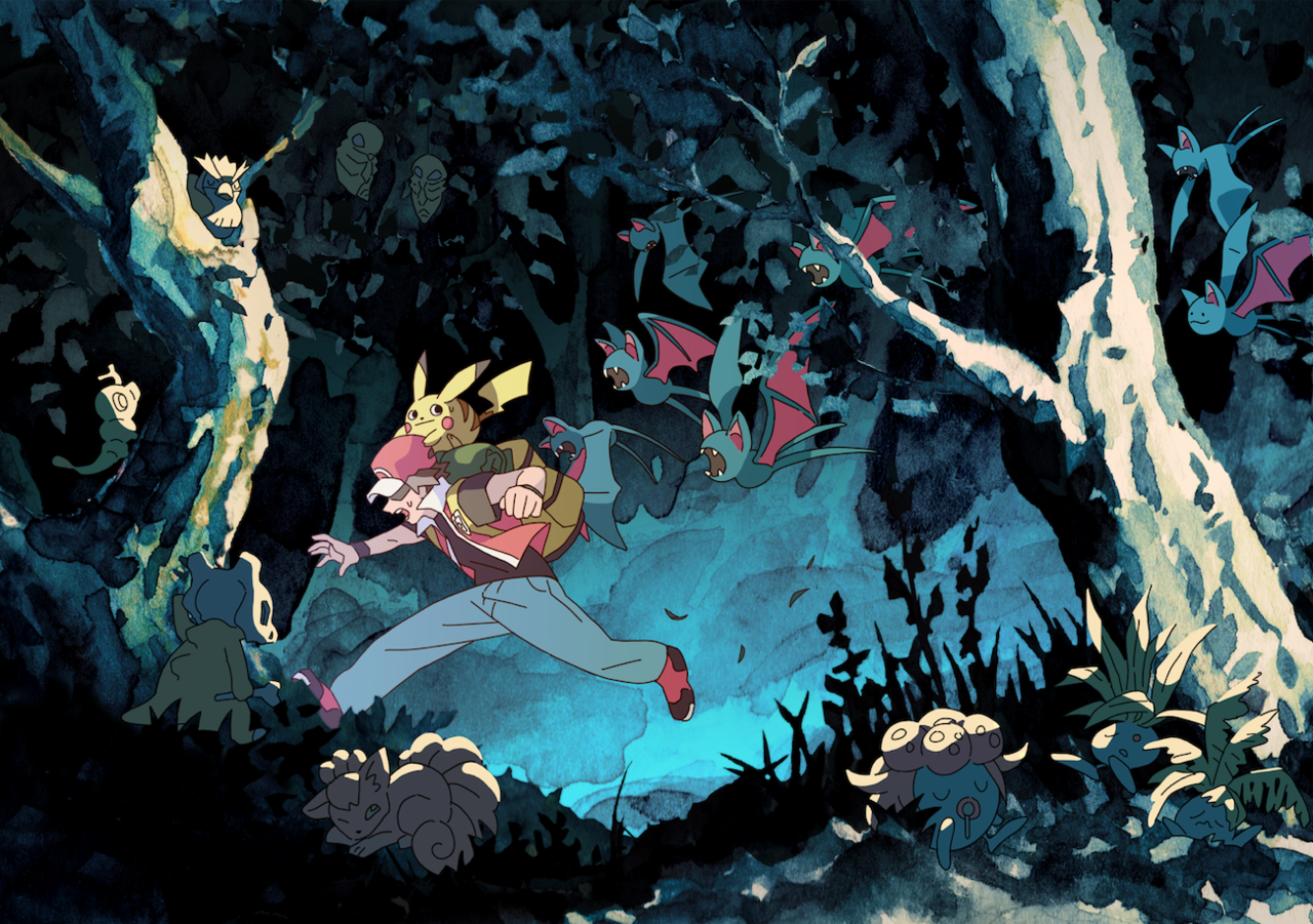 vogelvrind: paint experiment but also pokemon