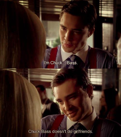 XoXo Gossip Girl | Spotted: Chuck Bass up to his old tricks. Poor B....