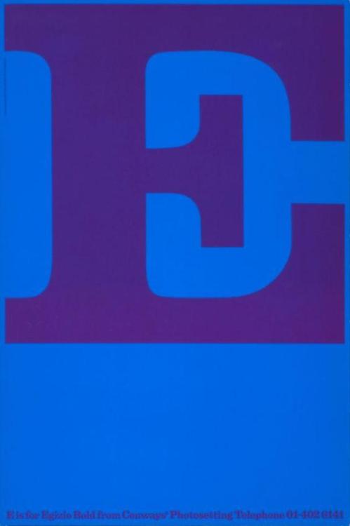 Pentagram Design, Poster campaign, 1976. For Conways Photosetting, London. Museum für Gestaltung Zur