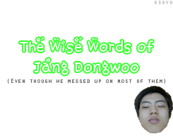 woohams:  Dongwoo's proverbs 