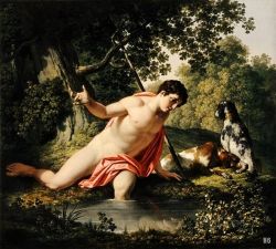 Narcissus. 1810. Franz Caucig. Slovene. 1755-1828.