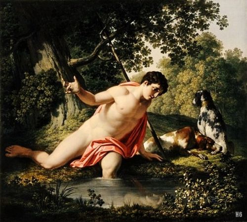 Porn Narcissus. 1810. Franz Caucig. Slovene. 1755-1828. photos