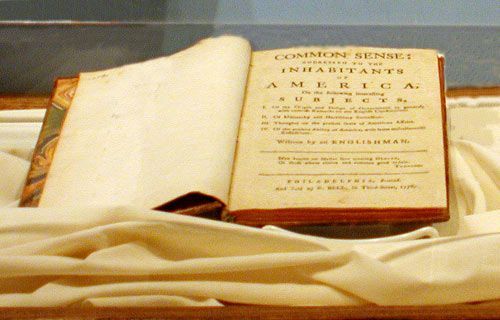 minutemanworld:
“ This is an original print copy of Thomas Paine’s Common Sense, which has come down to us as one of the most important documents of American Revolution. Common Sense has been credited with turning the tide of opinion in America and...