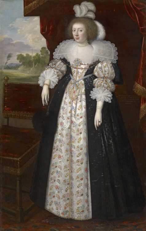 Martha Bertie (née Cokayne), Countess of Lindsey (1605 – 1641), painted circa 1627 by&n