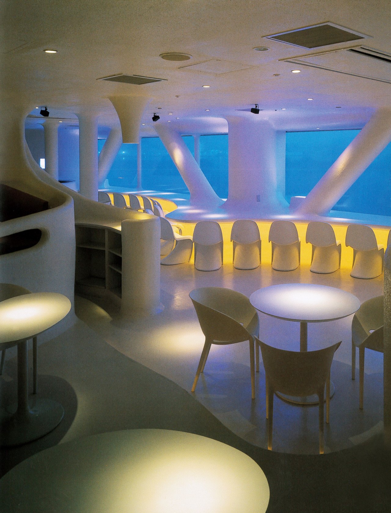 y2kaestheticinstitute:  J-POP Cafe Odaiba - FANTASTIC DESIGN WORKS (Katsunori Suzuki)