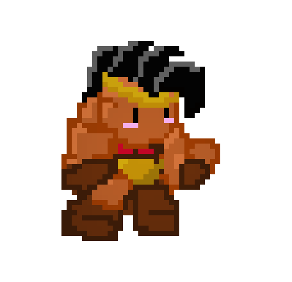 Chibi Bharda. Maybe for Warbound Pocket Puzzle Fighter?