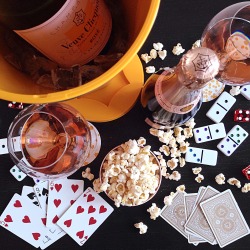 Clicquot and cards 