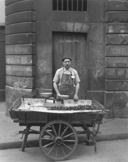  Todd Webb     Cherry Seller, Rue Mouffetard,