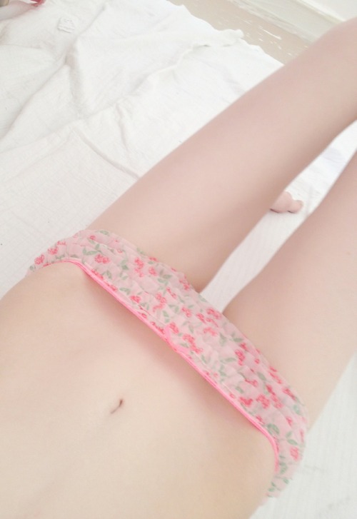 glitterhelgon:  Why get dressed when there is cute underwear????