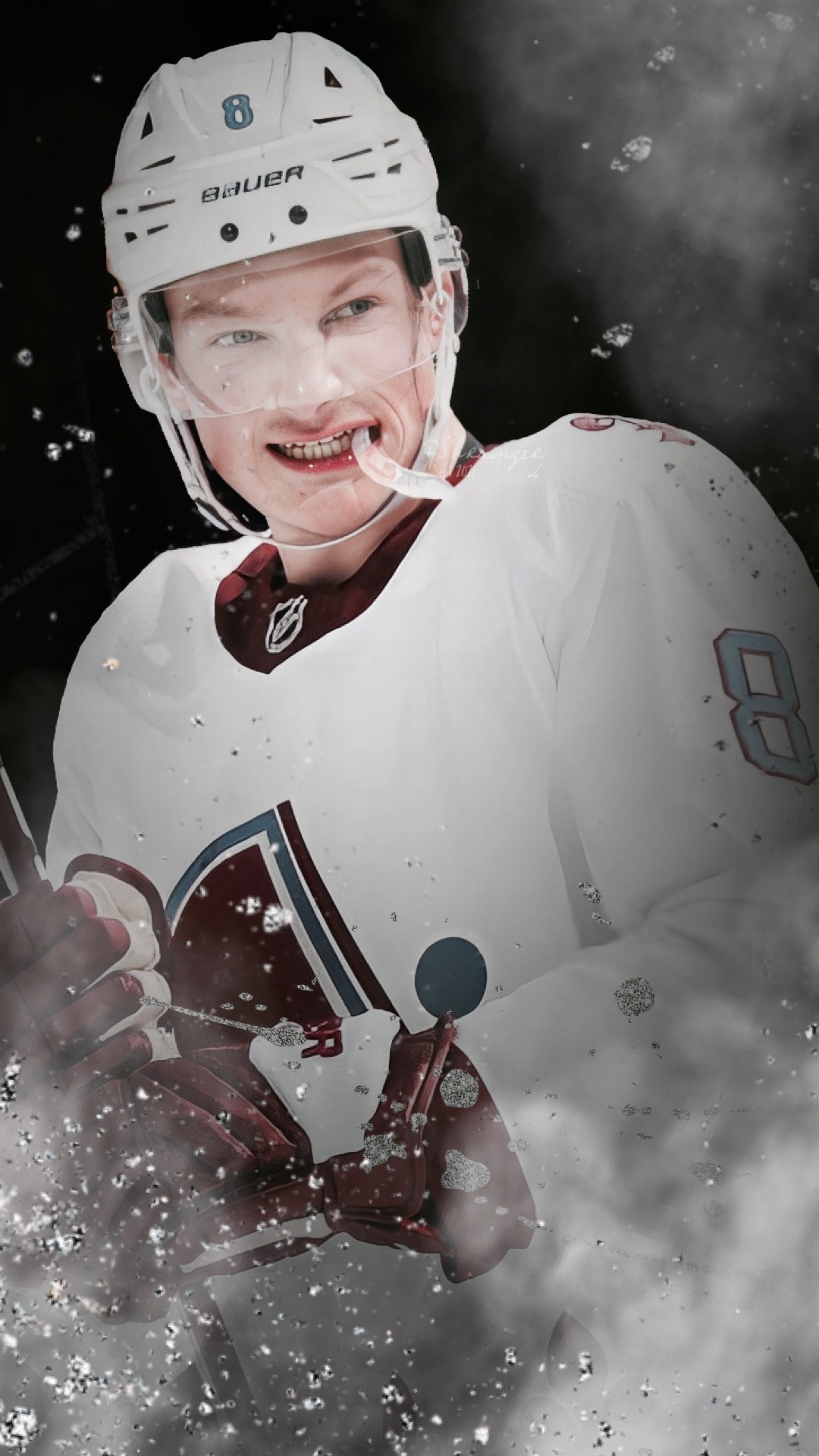 Where Hockey Meets Art — wallpapers • cale makar + smoke & gold/silver  only