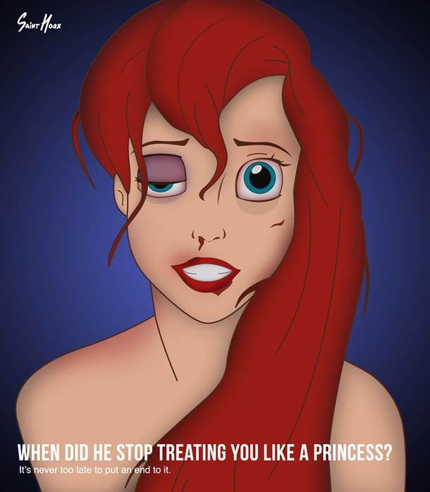 Domestic violence disney princess