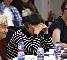 kylos:The Game of Thrones cast at the last script reading
