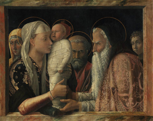 Andrea Mantegna, Presentation at the Temple, c. 1454, tempera on canvas, 94,4 x 77,1 cm
