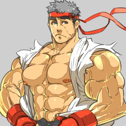zeke93:  おっぱいこぼれてるよ, リュウ！ 