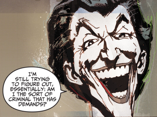 alexhchung:  Joker throughout the years by Jock & Lee Loughridge.From Adventures of Superman #40.