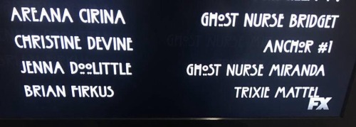 pearletblog:  Trixie was on American Horror Story.