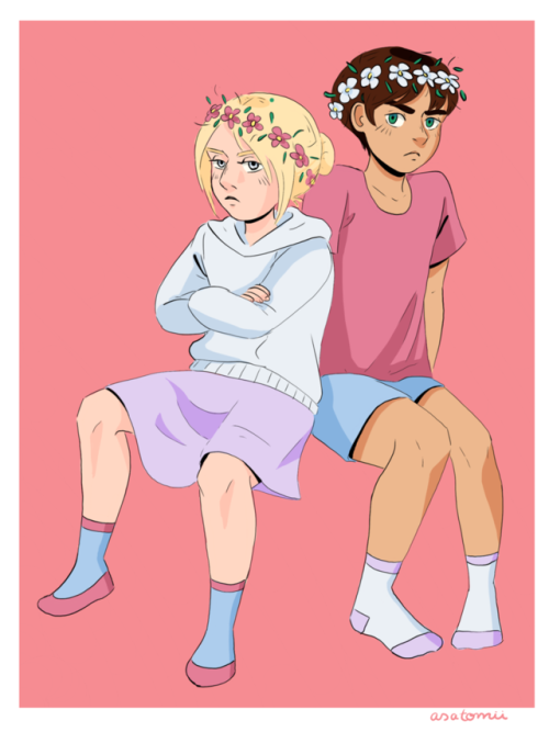asatomii:Hiii, thank you!!! &lt;3 These two grumps would be even more grumpier if you put flower