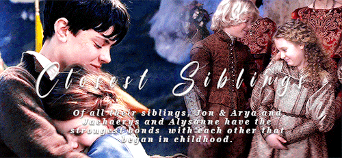 Jon Snow Appreciation Month 2022 || Day 14: Jon & Arya And Jaehaerys & Alysanne Parallels