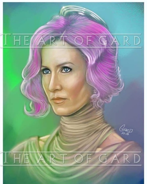 Amilyn Holdo (The Last Jedi) #AmilynHoldo #LauraDern #StarWars #TheLastJedi #fanart