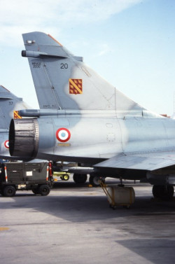 airmanisr:   	Rene Francillon Slide Collection Image by SDASM Archives    	Via Flickr: 	PictionID:43810738 - Catalog:17.S_000315 - Title:Dassault Mirage 2000 C 20 2-LE Nellis AFB 23Jun92 RJF - Filename:17.S_000315.tif - ———Image from the René Francillon