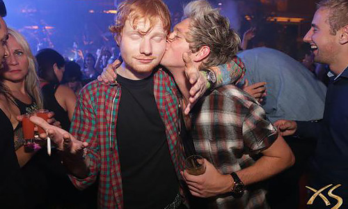 Niall with Ed Sheeran last night! 09/20/14
